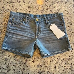 NWT Women's Blue Denim mid rise Shorts Sz 28